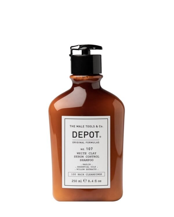 No.107 White Clay Sebum Control Shampoo .250 Ml - New