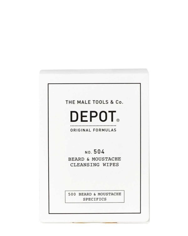 No.504 Beard & Moustache Cleansing Wipes 1 Box 12 Pcs